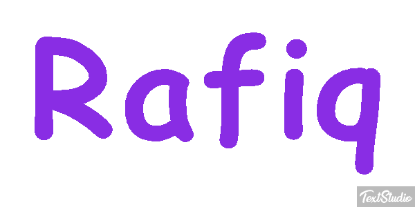 Rafiq Text effect