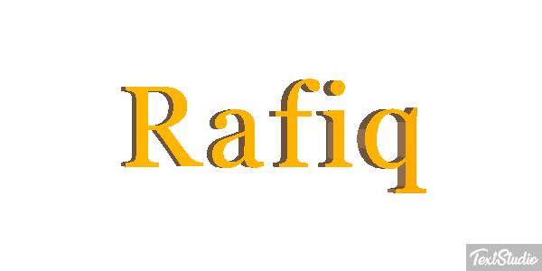 Rafiq Text effect