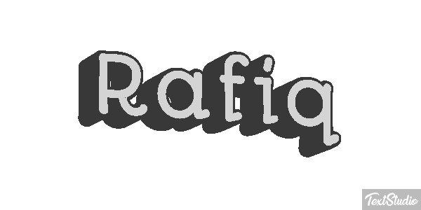 Rafiq Text effect
