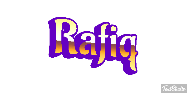 Rafiq Text effect
