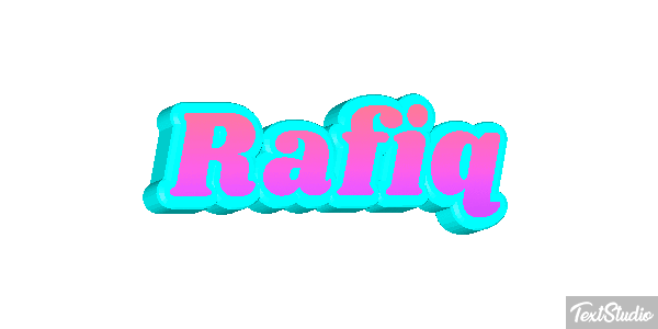 Rafiq Text effect