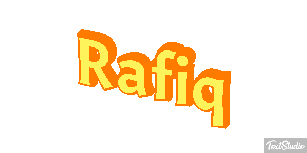 Rafiq Text effect