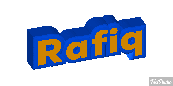 Rafiq Text effect