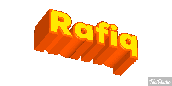 Rafiq Text effect
