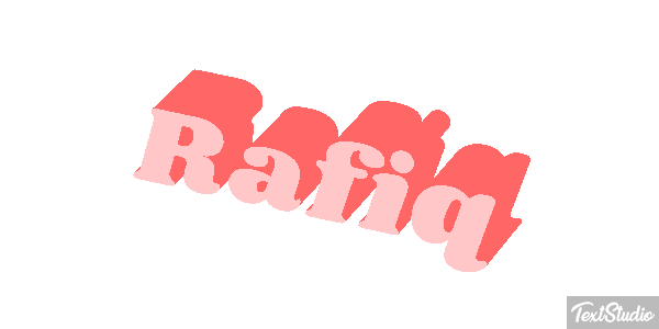Rafiq Text effect