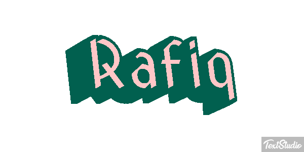 Rafiq Text effect