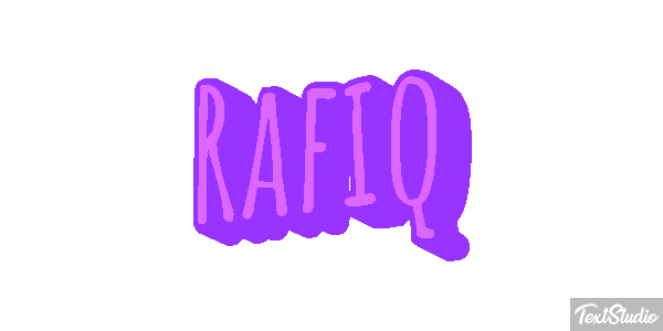 Rafiq Text effect
