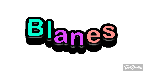 Blanes Tekst effect