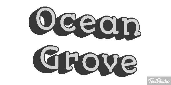 Ocean Grove Effetto testo