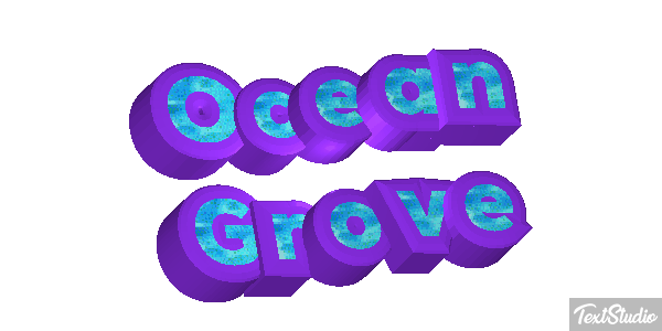 Ocean Grove Effetto testo