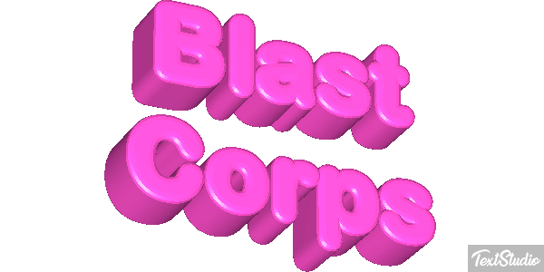 Blast Corps Effetto testo
