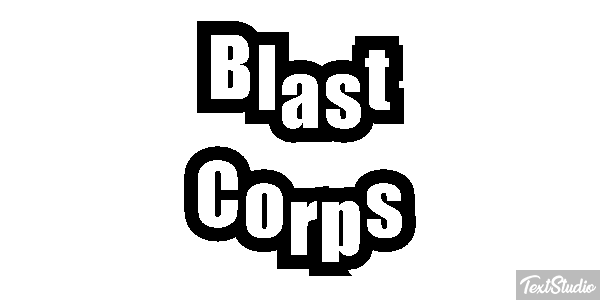 Blast Corps Effetto testo