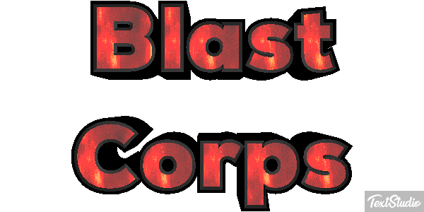 Blast Corps Effetto testo