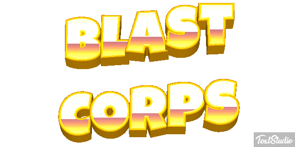 Blast Corps Effetto testo
