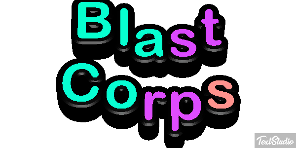 Blast Corps Effetto testo