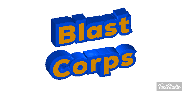 Blast Corps Effetto testo