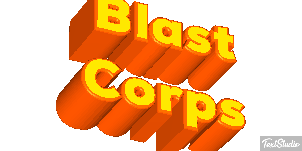 Blast Corps Effetto testo