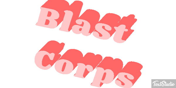 Blast Corps Effetto testo