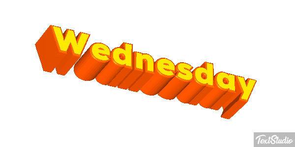Wednesday Texteffekt