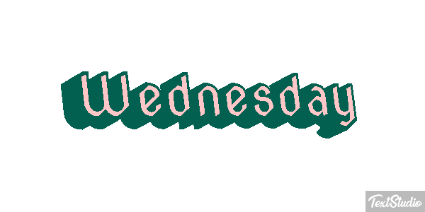 Wednesday Texteffekt