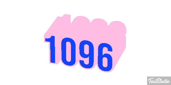 1096 Text effect