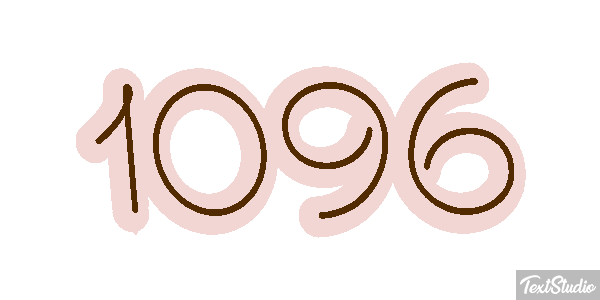1096 Text effect