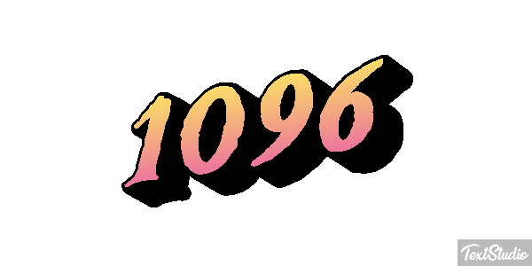 1096 Text effect