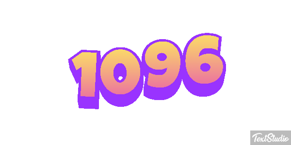 1096 Text effect