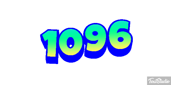 1096 Text effect