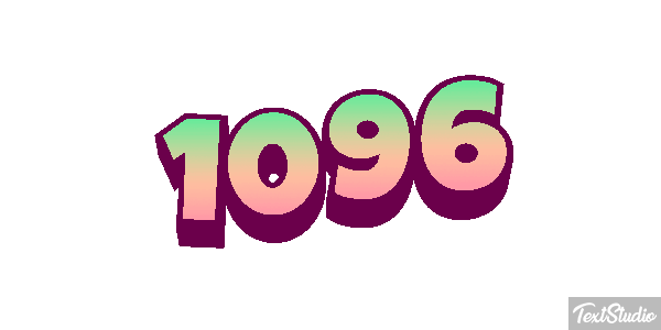 1096 Text effect