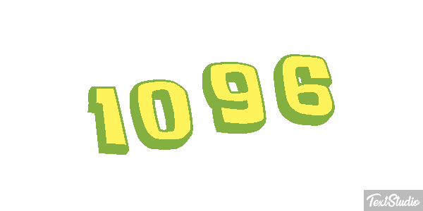 1096 Text effect