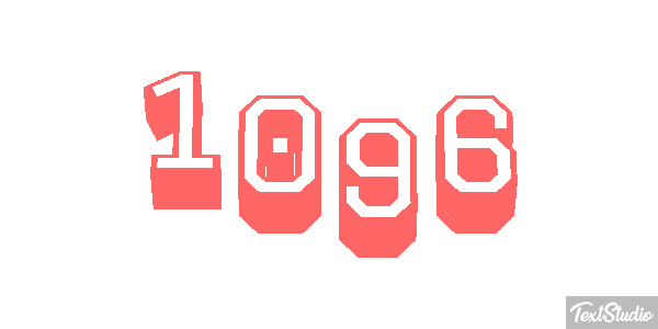 1096 Text effect