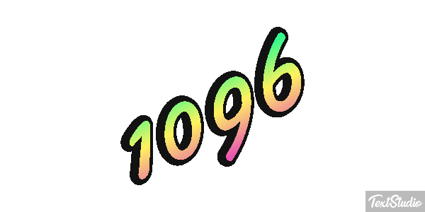 1096 Text effect