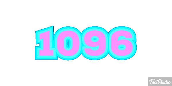 1096 Text effect