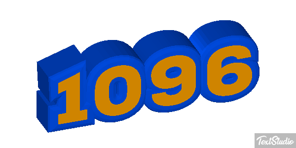 1096 Text effect