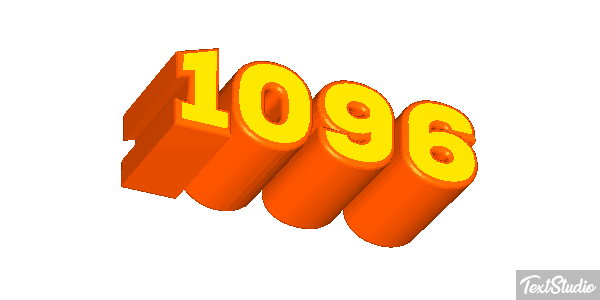1096 Text effect
