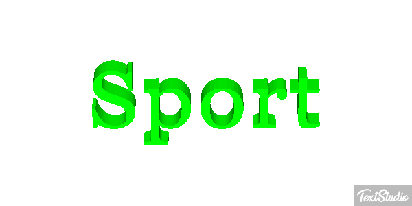 Sport Texteffekt