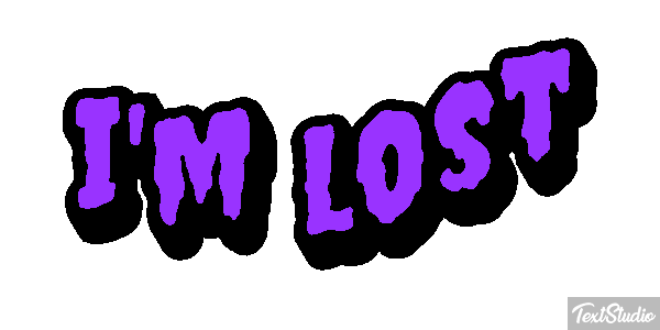 I'm Lost Text effect