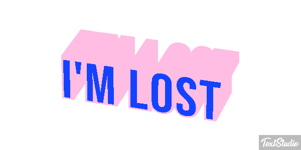 I'm Lost Text effect