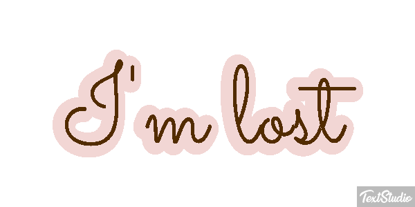 I'm Lost Text effect