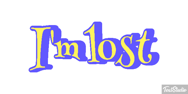 I'm Lost Text effect