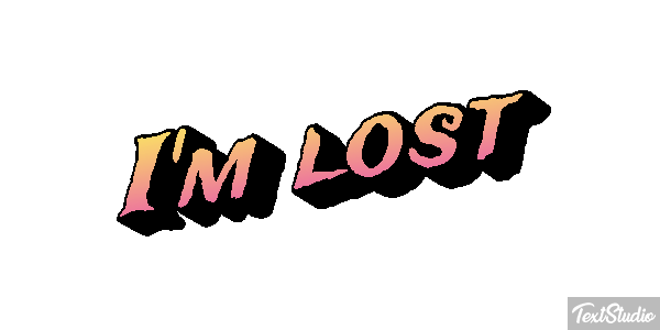 I'm Lost Text effect