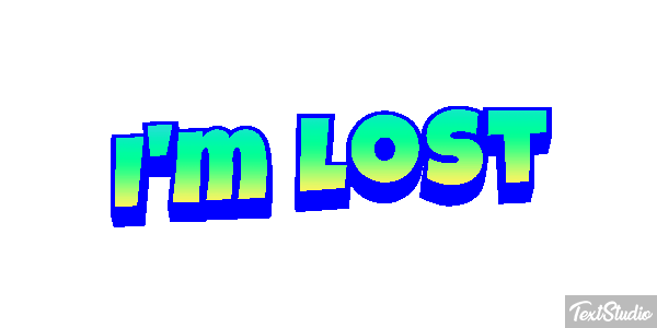 I'm Lost Text effect