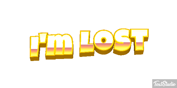 I'm Lost Text effect