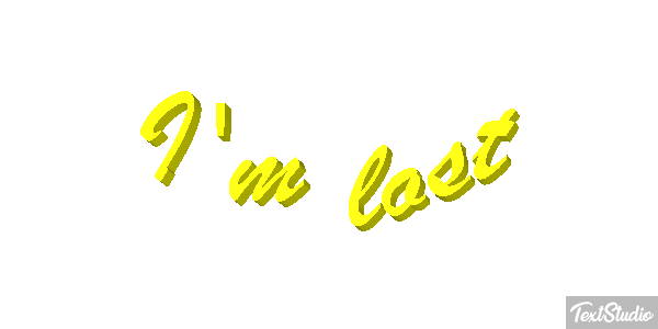 I'm Lost Text effect