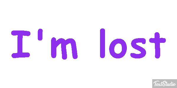 I'm Lost Text effect