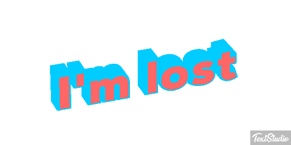 I'm Lost Text effect