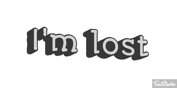 I'm Lost Text effect