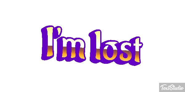 I'm Lost Text effect