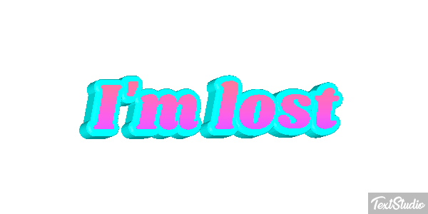 I'm Lost Text effect
